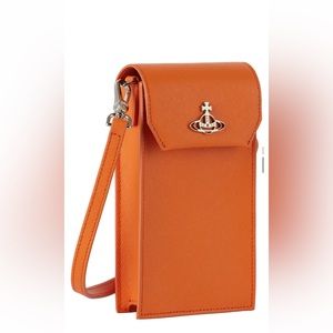 Orange Vivienne Westwood Phone Bag New in Box